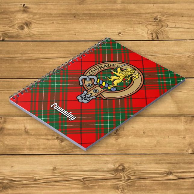 Cuaderno Clan Cumming Escudo sobre Tartán (Subido por el creador)