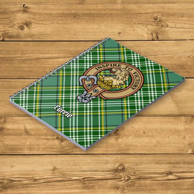 Cuaderno Clan Currie Lion Escudo sobre Tartán (Subido por el creador)