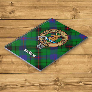 Cuaderno Clan Davidson Escudo sobre Tartán