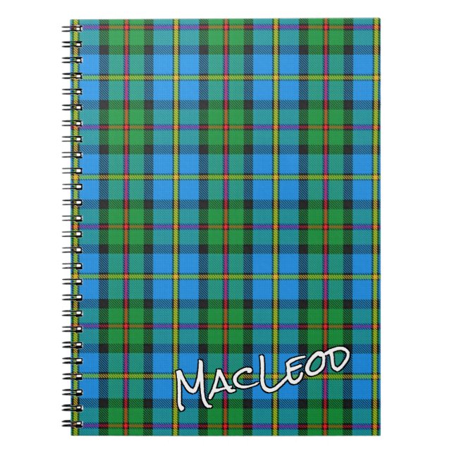 Cuaderno Clan de Honor Escocés MacLeod de Harris Tartán (Frente)