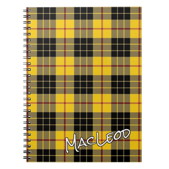 Cuaderno Clan de Honor Escocés MacLeod de Lewis Tartán (Frente)