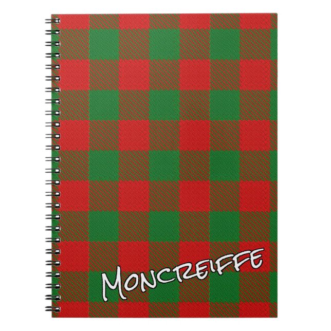 Cuaderno Clan de Honor Escocés Moncreiffe Tartán (Frente)