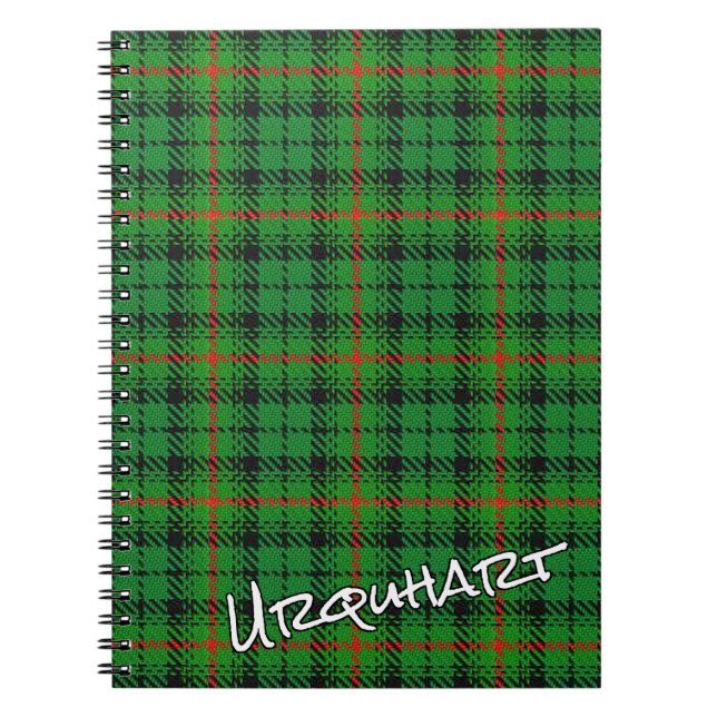 Cuaderno Clan de Honor Escocés Urquhart Tartán (Frente)