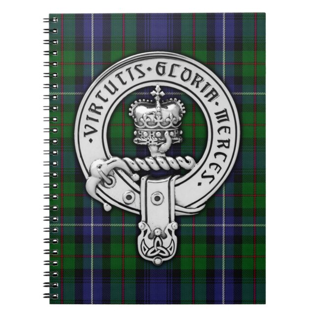 Cuaderno Clan Donnachaidh (Robertson) Crest /Hunting Tartan (Frente)