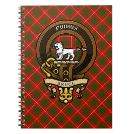 Cuaderno Clan escocés Bruce Badge y Escudo | Escudo de arma