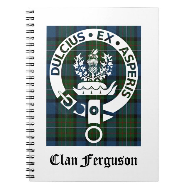 Cuaderno Clan Ferguson Escudo Tartán (Frente)