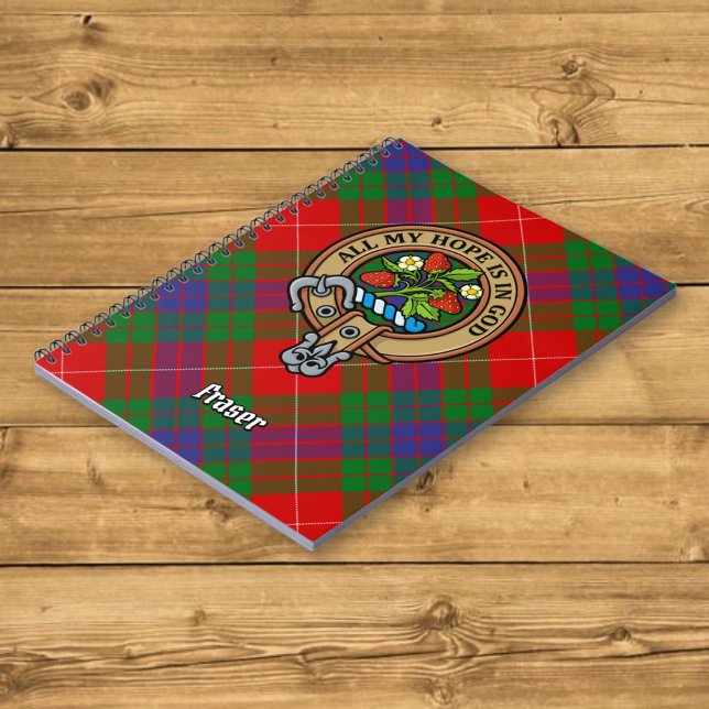 Cuaderno Clan Fraser Escudo sobre Tartán (Subido por el creador)