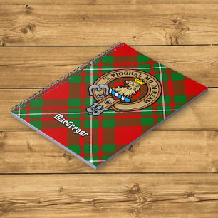 Cuaderno Clan Gregor Escudo sobre Tartán