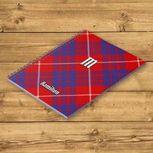Cuaderno Clan Hamilton Red Tartan Notebook