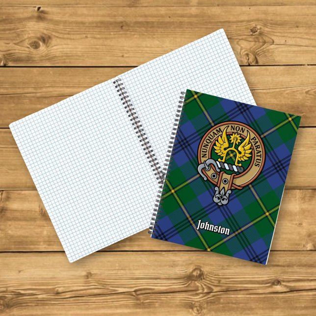 Cuaderno Clan Johnston Escudo sobre Tartán (Subido por el creador)