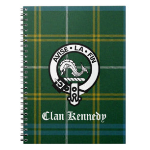 Cuaderno Clan Kennedy Escudo Tartán
