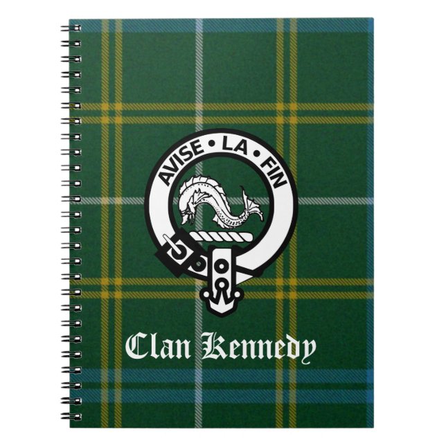 Cuaderno Clan Kennedy Escudo Tartán (Frente)