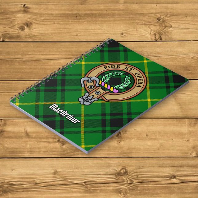 Cuaderno Clan MacArthur Escudo sobre Tartán (Subido por el creador)