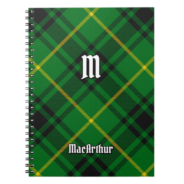 Cuaderno Clan MacArthur Tartan (Frente)
