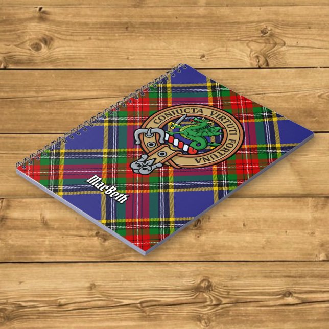 Cuaderno Clan MacBeth Escudo sobre Tartán (Subido por el creador)