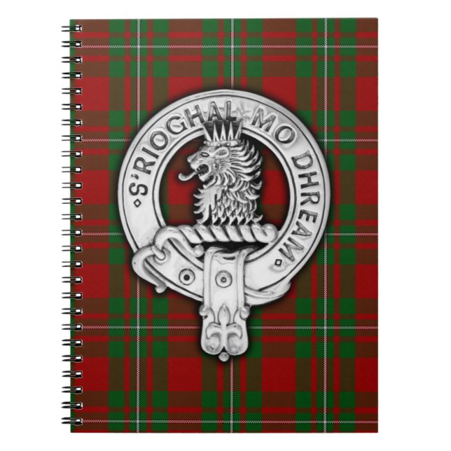 Cuaderno Clan MacGregor Escudo y Tartán (Frente)