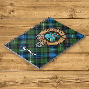 Cuaderno Clan MacKenzie Escudo sobre Tartán