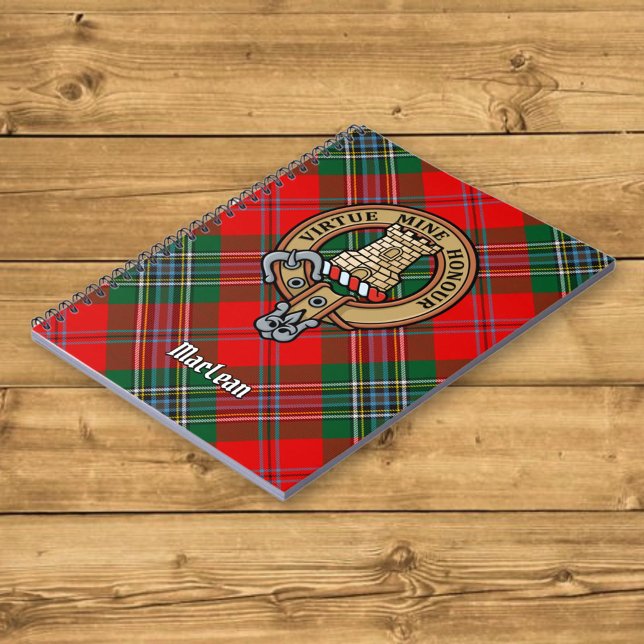 Cuaderno Clan MacLean Escudo sobre Tartán (Subido por el creador)