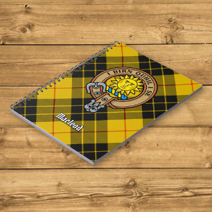 Cuaderno Clan MacLeod de Lewis Escudo sobre Tartán