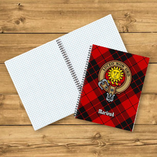 Cuaderno Clan MacLeod de Raasay Escudo sobre Tartán