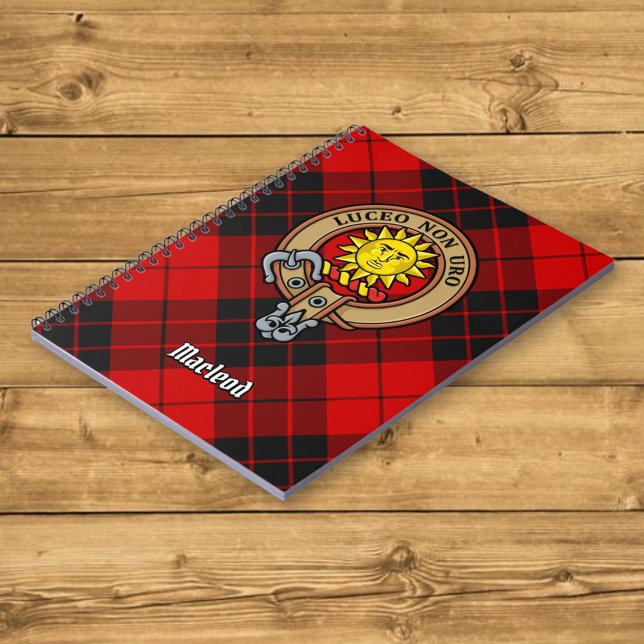 Cuaderno Clan MacLeod de Raasay Escudo sobre Tartán (Subido por el creador)