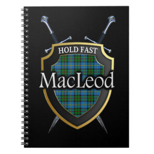 Cuaderno Clan MacLeod Tartan Shield & Swords