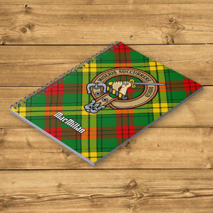 Cuaderno Clan MacMillan Escudo sobre Tartán