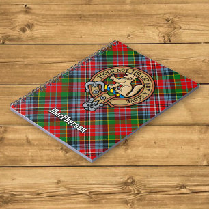 Cuaderno Clan MacPherson Escudo sobre Tartán