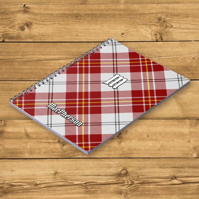 Cuaderno Clan MacPherson Rojo Vestido Tartan Notebook (Subido por el creador)