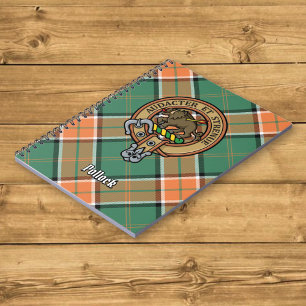 Cuaderno Clan Pollock Escudo sobre Tartán