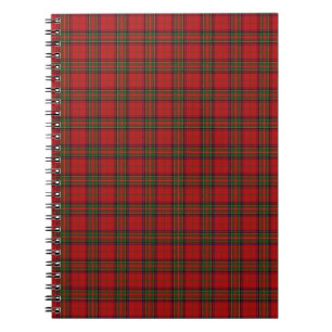 Cuaderno Clan Stewart Royal Scottish Tartán Plaid Pattern