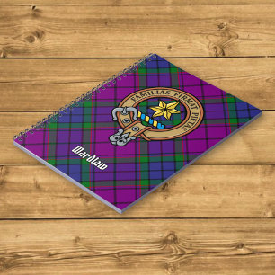 Cuaderno Clan Wardlaw Escudo sobre Tartán