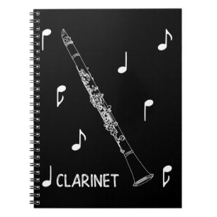 Cuaderno Clarinet de las notas musicales