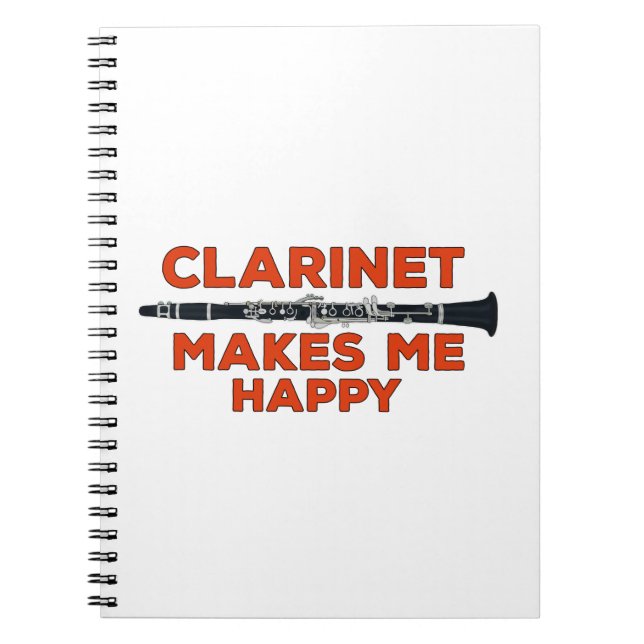 Cuaderno Clarinet me hace feliz (Frente)