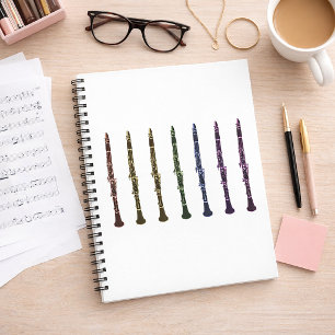 Cuaderno Clarinete Multicolor Regalo Único para Profesor de