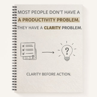 Cuaderno Clarity before Actions Notbook 