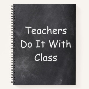 Cuaderno Clase Chalkboard Diseño Idea de regalo