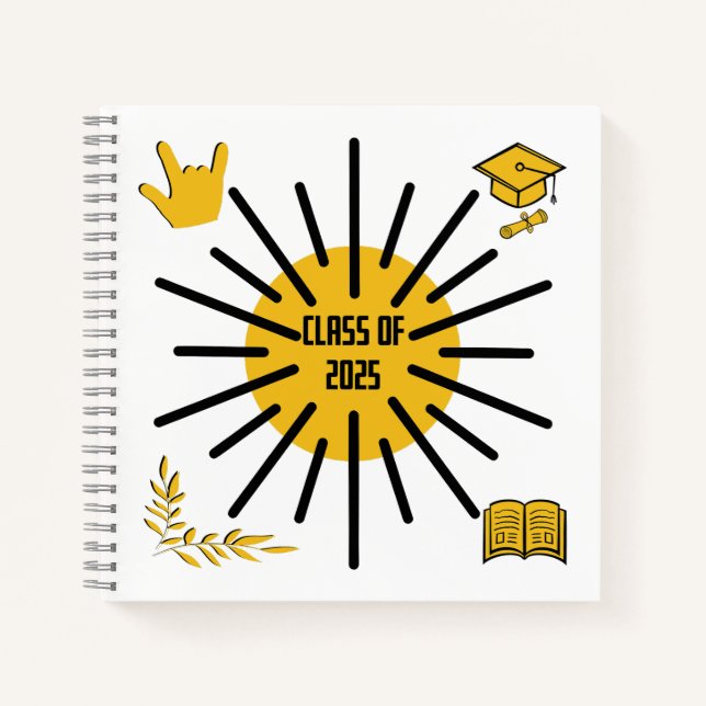 Cuaderno Clase de 2025 - Sunshine (Anverso)