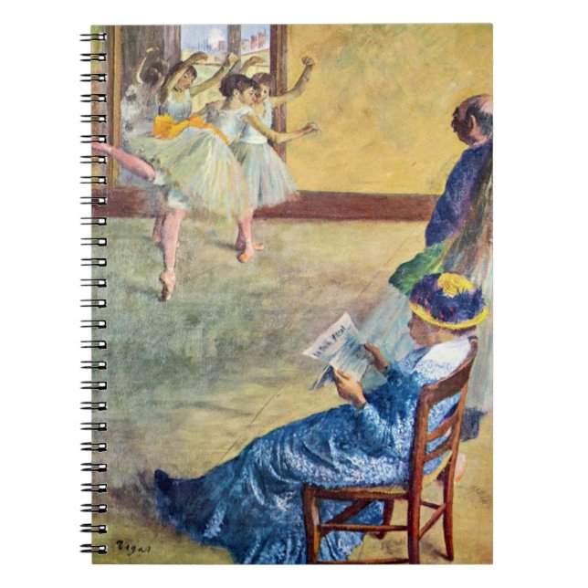 Cuaderno Clase de ballet, el salón de baile de Edgar Degas (Frente)