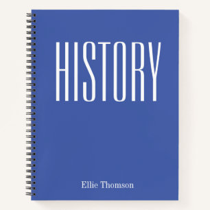 Cuaderno Clase de Historia Personalizada Papel Gráfico Simp