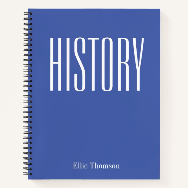 Cuaderno Clase de Historia Personalizada Papel Gráfico Simp (Anverso)