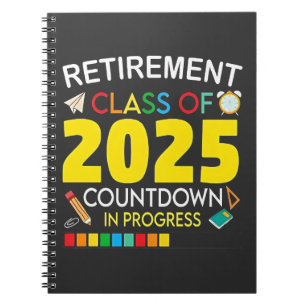 Cuaderno Clase de Jubilación de 2025 Cuenta regresiva en pr