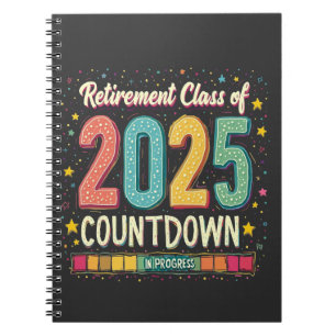 Cuaderno Clase de jubilación de 2025 en proceso de graduaci