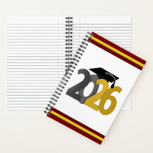 Cuaderno Clase de Oro y Plata de Graduación 2026
