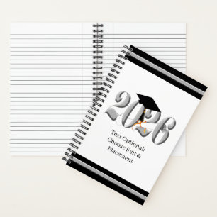 Cuaderno Clase de plata de graduación de 2026