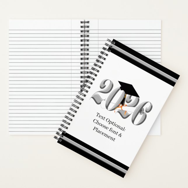 Cuaderno Clase de plata de graduación de 2026 (Interior)