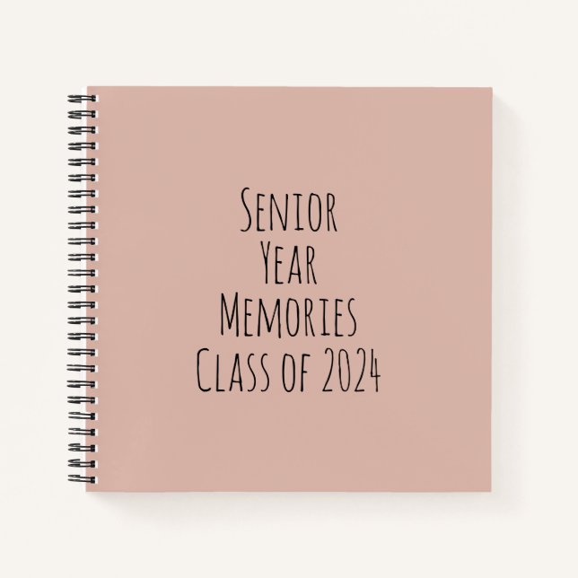 Cuaderno Clase de Recuerdos de primer año de 2024 (Anverso)