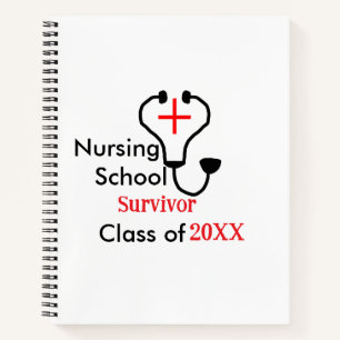 Cuaderno Clase de sobrevivientes de la escuela de enfermerí