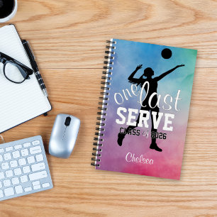Cuaderno Clase de voleibol de último año Arcoíris personali