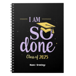 Cuaderno Clase divertida de 2025, estoy tan graduado
